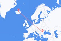Flyg från Akureyri till Bukarest