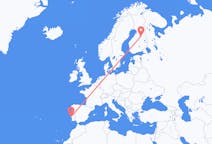 Voli da Lisbona, Portogallo a Kajaani, Finlandia