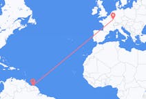 Flyreiser fra Paramaribo, Surinam til Metz, Frankrike