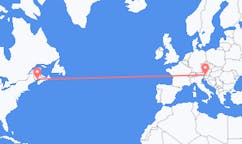 Flug frá Saint John, Kanada til Klagenfurt, Austurríki