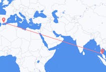 Flights from Hat Yai, Thailand to Granada, Spain