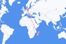 Flyrejser fra Tôlanaro, Madagaskar til München, Tyskland