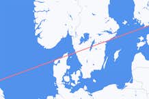 Flyrejser fra Newcastle upon Tyne, England til Helsinki, Finland