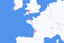 Flyreiser fra Bordeaux, Frankrike til Exeter, England