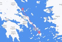 Flyreiser fra Naxos, Hellas til Skiathos, Hellas