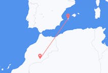 Flights from Zagora, Morocco to Ibiza, Spain
