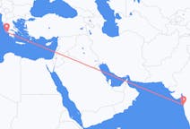 出发地 印度出发地 孟买目的地 希腊扎金索斯島的航班