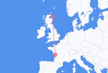 Flyg från Aberdeen, Skottland till Bordeaux, Frankrike