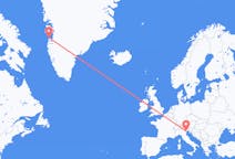 Flyreiser fra Aasiaat, Grønland til Venezia, Italia