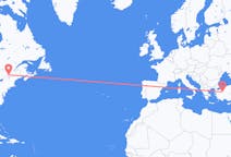 Flyreiser fra Montreal, Canada til Kutahya, Tyrkia