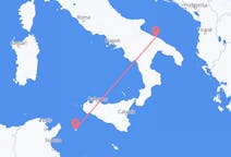 Vols depuis la ville de Pantelleria vers la ville de Bari