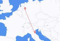 Vluchten van Forli, Italië naar Dortmund, Duitsland
