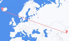 Flyg från Korla, Kina till Reykjavik, Island