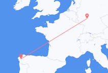 Flyreiser fra Frankfurt, Tyskland til Santiago de Compostela, Spania