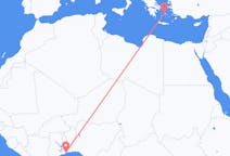 Flyrejser fra Lomé til Paros