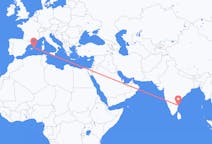 인도 첸나이 출발, 스페인 마혼 도착 항공편
