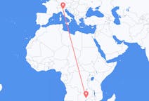 Vols de Lusaka, Zambie pour Vérone, Italie