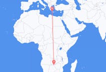 Flyreiser fra Victoria Falls, Zimbabwe til Khania, Hellas