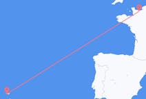 Fly fra Ponta Delgada til Caen
