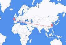 Loty z Fuzhou w Chinach do Santiago de Compostela w Hiszpanii