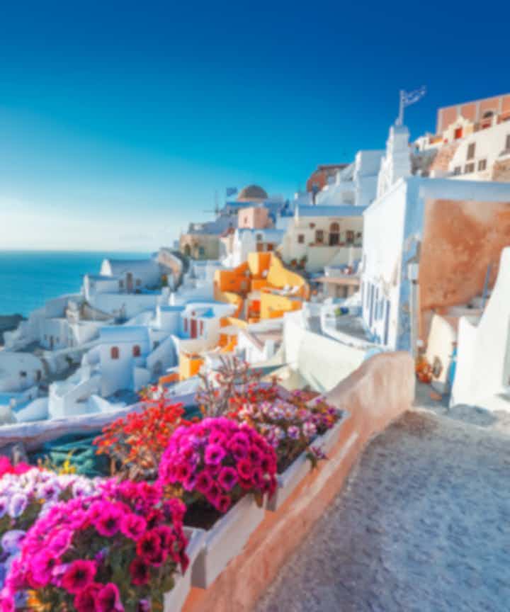 Flights from the city of Lakselv to the city of Santorini