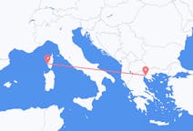Vluchten van Thessaloniki naar Ajaccio