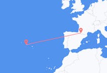 Flights from Lourdes, France to Horta, Azores, Portugal
