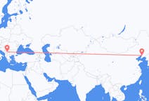 Flyreiser fra Yingkou, Kina, til Priština, Kina