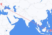 出发地 印度尼西亚安汶 (马鲁古)目的地 罗马尼亚奥拉迪亚的航班