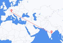 Flights from Vijayawada, India to Friedrichshafen, Germany