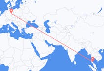 Flyreiser fra Nakhon Si Thammarat-provinsen, Thailand til Leipzig, Tyskland