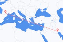 Flyrejser fra Basra, Irak til Toulouse, Frankrig
