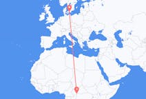 来自中非共和国出发地 班基目的地 瑞典马尔默的航班