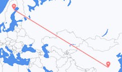 出发地 中国张家界市目的地 瑞典斯凯莱夫特奥的航班