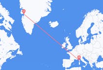 Flyrejser fra Calvi, Frankrig til Ilulissat, Grønland
