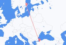 Flights from Bursa, Turkey to Stockholm, Sweden