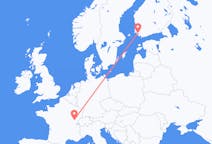 Vluchten van Dole, Frankrijk naar Turku, Finland