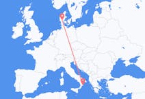 Flyrejser fra Crotone, Italien til Billund, Danmark