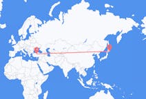 Flyreiser fra Kushiro, Japan til Ankara, Tyrkia