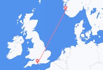 Loty z Bournemouth, Anglia do Stavanger, Norwegia
