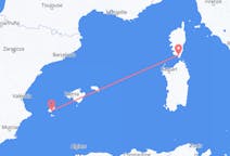 Flights from Figari, France to Ibiza, Spain