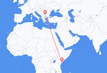 Flyreiser fra Lamu, Kenya til Sofia, Bulgaria