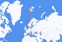 Flyg från Crotone, Italien till Svalbard, Svalbard och Jan Mayen