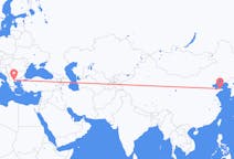 Flyreiser fra Yantai, Kina til Thessaloniki, Hellas