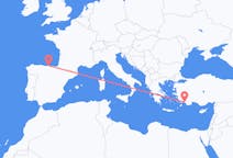 Flyreiser fra Santander, Spania til Dalaman, Tyrkia