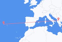 Flights from Ohrid, Republic of North Macedonia to Horta, Azores, Portugal