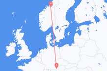 Flyg från Trondheim till Salzburg