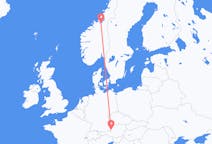 Flights from Trondheim, Norway to Salzburg, Austria
