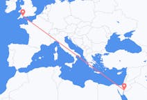 Flights from Aqaba, Jordan to Exeter, the United Kingdom
