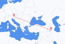 Flyreiser fra Tabriz, Iran til Klagenfurt, Østerrike